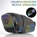 WEST BIKING 1.8L Colorful Reflective Bicycle Saddle Bag Waterproof Portable Cycling Tool Storage Bag for MTB Bike Road Bike Scooter