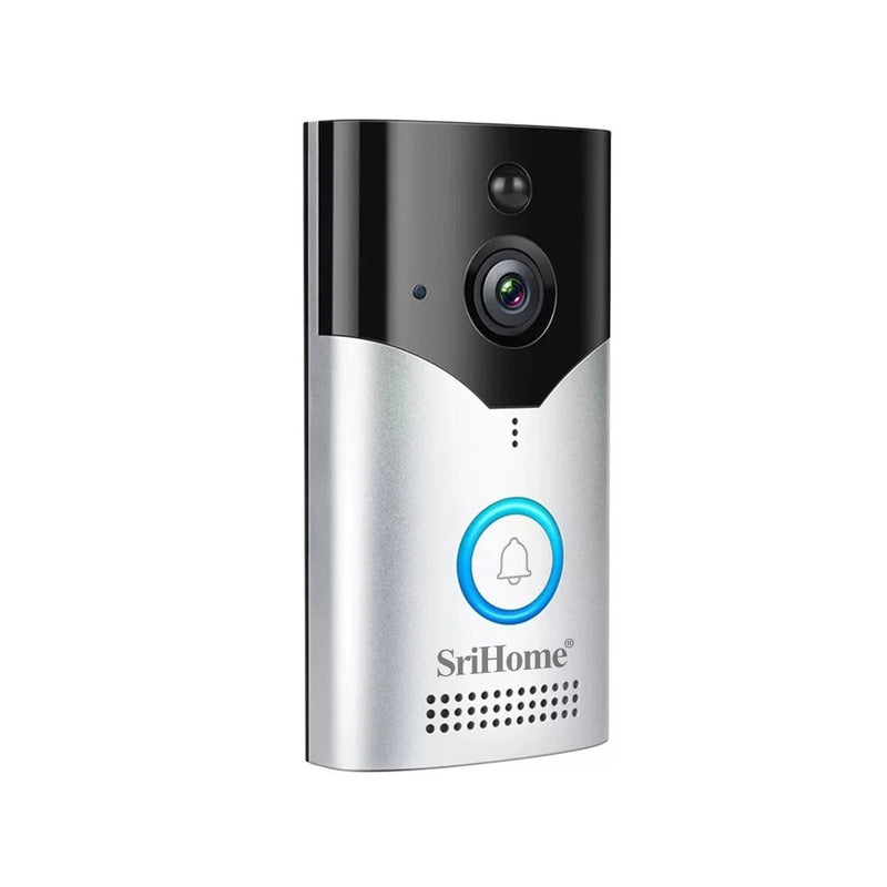 SriHome SH054-DH002 4MP HD WiFi Wireless Video Intercom System Doorbell Camera 120 Viewing Angle PIR Motion Sensor Infrared Night Vision