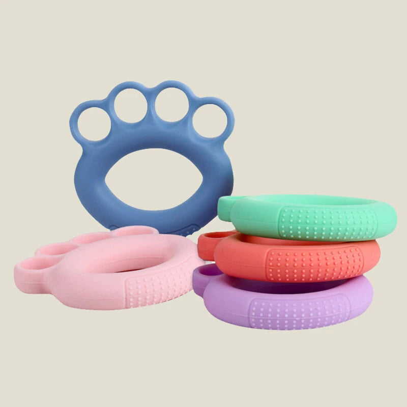 KALOAD 40-60lbs Hand Grip Strength Trainer Silicone Forearm Grip Workout Hand Gripper Five Finger Exerciser