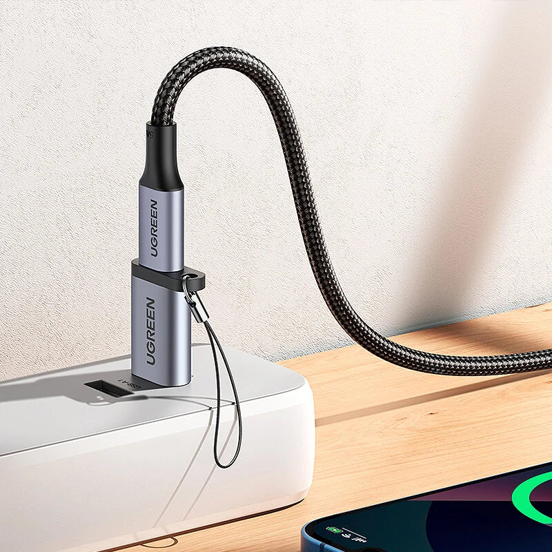 UGREEN USB-C Adapter USB 3.0 2.0 Male to USB 3.1 Type C Female Type-C Adapter for Laptop Phone Earphone