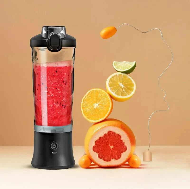 Portable Blender Electric Juicer 600ML Fruit Mixers 4000mAh USB Rechargeable Smoothie Mini Blender Multifunction Juice Maker