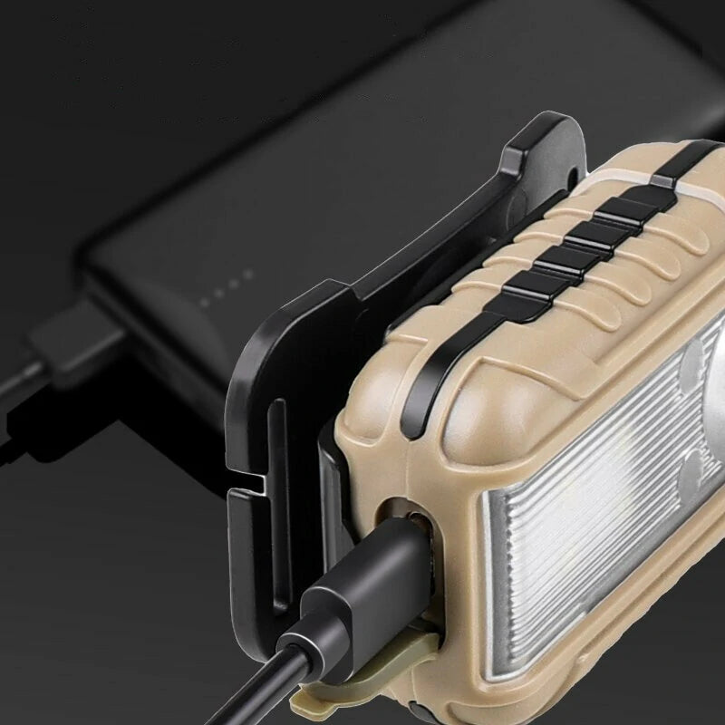 350LM XPE Indicator Sensing LED Headlight Multifunctional Headlight Built-in Battery Long Range Battery with Magnetic Hook