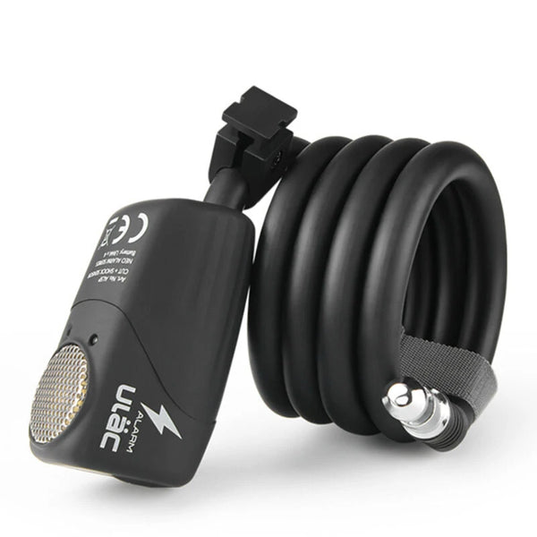 ULAC 110dB Loud Bike Lock 6 Months Battery life Steel Cable Anti-Theft Bike Lock for Road Bike