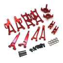 Upgrated Metal Spare Parts Front and Rear Awing Arm Steering Cup Rear Wheel Seat Set for 1/14 MJX 14209 14210 RC Car Vehicle Models