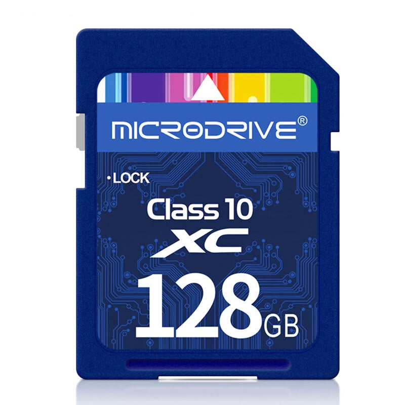 Microdrive Class10 High Speed SD Memory Card 128G/64G SD Card Flash Card Smart Card for Camera Driving Recorder Laptop Computer