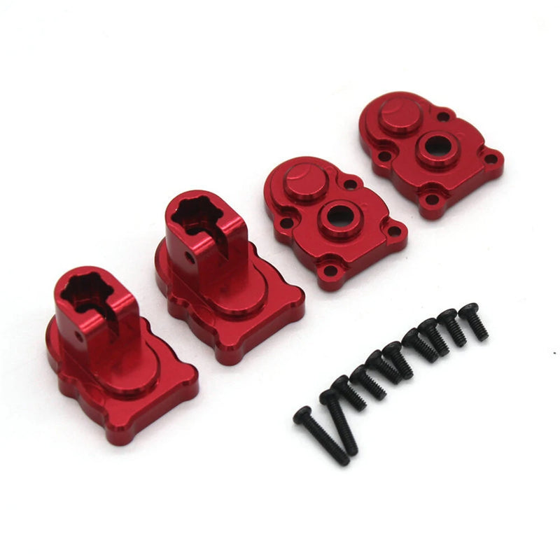 4PCS Upgraded Metal Rear Wheel Seat Gear Cover for FMS FCX24 1/24 RC Car POWER WAGON Vehicles Models Spare Parts
