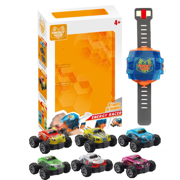 Wrist Launcher Watch with 3 Vehicle Bodies for Children Toy
