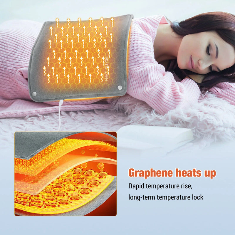 TENGOO 30x50cm USB Graphene Electric Heating Pad Portable Foot Heater Winter Hand Warmer Abdomen Waist Back Thermal Blanket Warming Mat