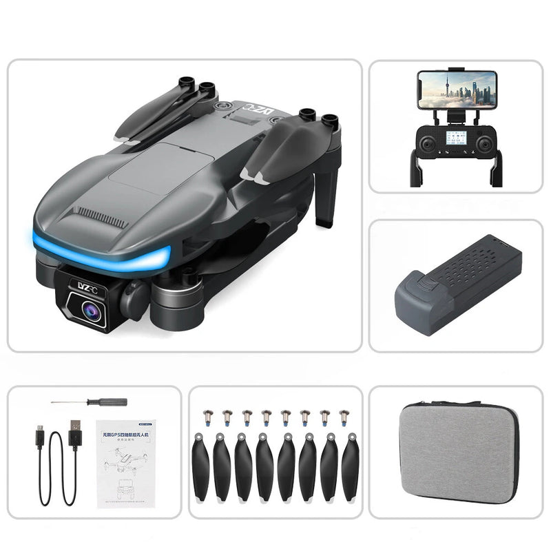 LYZRC L105 PRO GPS 5G WiFi FPV with 4K HD Dual Camera Servo Gimbal 360 Obstacle Avoidance Optical Flow Positioning 249g Brushless Foldable RC Drone Quadcopter RTF