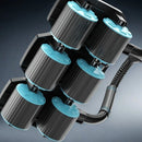 KALOAD 6 Wheel 8 Elbow Support Abdominal Trainer with Phone Holder Silent Sport Automatic Rebound Core Strength Roller Fitness Equipment for Home Gym