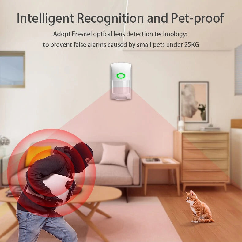 Tuya Smart WiFi Infrared Detectors Sensor Alarm System Motion Detector PIR Sensor Alarm Smart Life APP Remote Control
