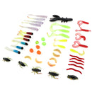 ZANLURE 88pcs Colorful Mixed Fishing Lure Sets Hard Baits/Soft Simulation Lures Artificial Bait With Box