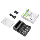 HTRC CH4 Battery Charger Li-ion Li-fe Ni-MH Ni-CD Smart Fast Charger for 18650 26650 6F22 9V AA AAA 16340 14500 Battery Charger