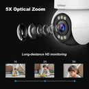 Srihome SH046 4MP 5G WiFi Indoor PTZ Camera 5X Optical Zoom Wireless Auto Tracking Night Vision Two-way Audio Smart Home Security Cameras