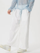 INCERUN Mens Solid Color Comfortable Loose Fit Elastic Pants