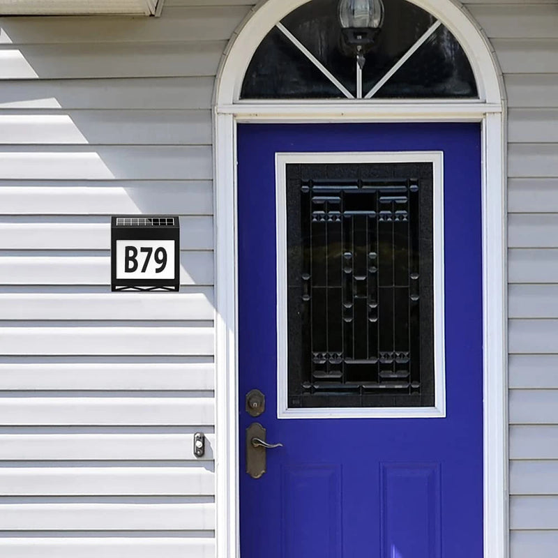 Solar Light Door Number Light Outdoor Digital Light Waterproof LED Indicator Light Home Entrance Courtyard Wall Light