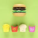 Children's Play House Puzzle Exercise Hand-eye Coordination Toy Mini Hamburger French Fries Western Food Kitchen Set Simulation Model 27pcs