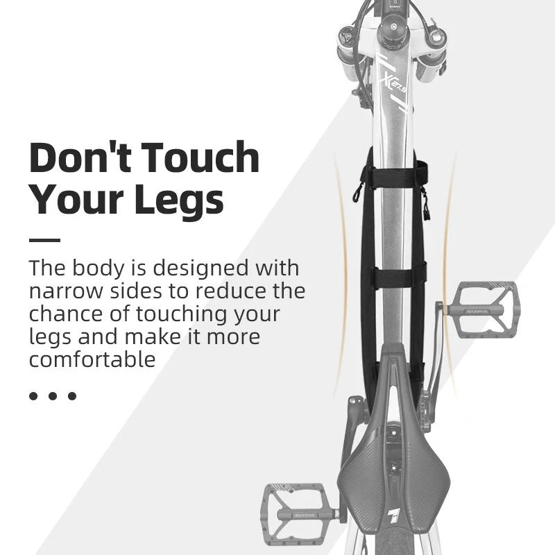 ROCKBROS Waterproof Bike Bag 3L Large Capacity Dirt-resistant Cycling Top Front Tube Frame Bag Bicycle Equipment for MTB Road Bicycle