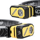 LED Multi-Source Sensor Headlamp, Portable Running Light With Cap Clip Magnet, Rgb Ambient Light, Digital Display Headlamp For Fishing Camping Hiking,Running