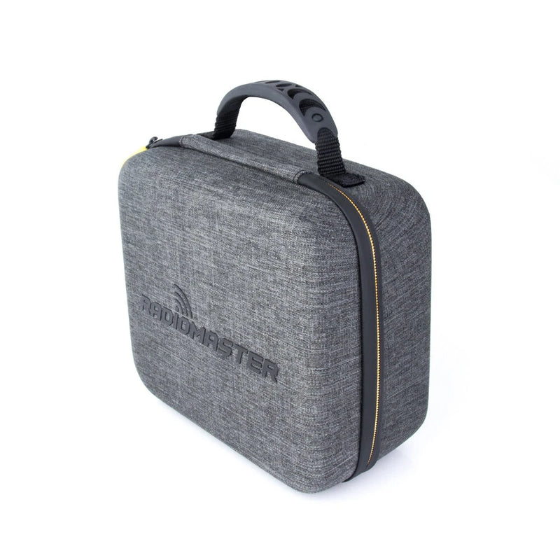 RadioMaster Radio Transmitter Medium Fabric EVA Hard Zipper Handbag Carrying Protection Case for TX16S Transmitter with Folding Handle
