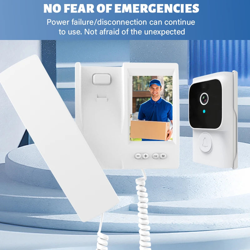 Y8-KP1 Wireless Video Doorbell 720p HD Camera Battery Powered Night Vision Two-Way Audio Intercom Easy Installation Smart Doorbell