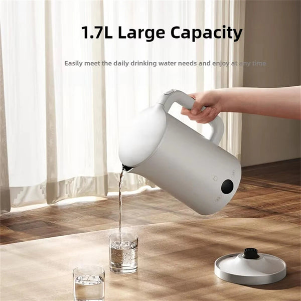 XIAOMI Mijia 1800W Constant Temperature Electric Kettle 3 Fast Boil BPA-Free Hot Water Boiler With 1.7L Capacity 4-Level Temperature Adjustment 24H Keep Warm