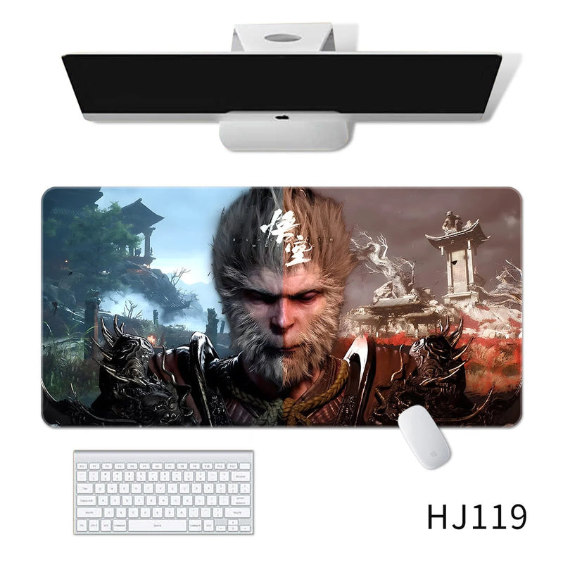 [Black Myth:WuKong] Large Gaming Mouse Keyboard Pad PC Game SunWukong XXL Mousepad Computer Keyboard Office Padding Accessories E-sports Desk Mat