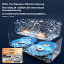 Tevorex Ultrasonic Jewelry & Glasses Cleaner 450ml Capacity High-Frequency Vibration Multifunctional Deep Cleaning Machine