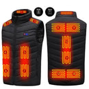 TENGOO HV-13 Heated Vest 13 Heating Areas Oversized Women Men Winter Vest Self Heating Vest Usb Electric Thermal Vest Jacket Outdoor Vest