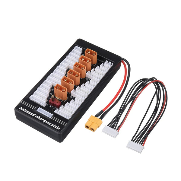 2-6S XT60 Plug Parallel Charging Board Para Board XT60 Plug 4.0MM Banana Plug T Plug Input for Imax B6 B6AC Charger