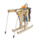 Wooden Ski Robot Model Assembly Kit DIY Children's Science Experiment Education Toy Student Technology Small Production