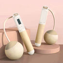 KALOAD Smart Screen Counting Cordless Skipping Rope 60mm Weighted Ball Anti-Skid Handle Silicone Speed Rope Portable Lightweight Unisex Weight for Indoor Outdoor