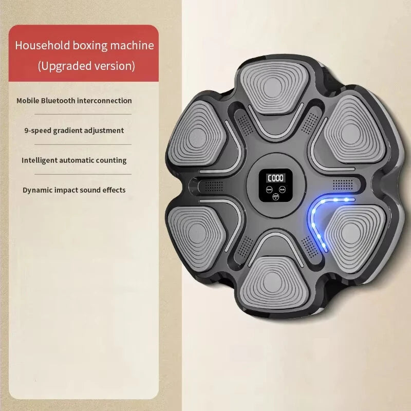 KALOAD Music Boxing Target Smart Boxing Target Trainer Reaction Training Adult Child Home Training Boxing Machine for Fitness Muscle Exercise
