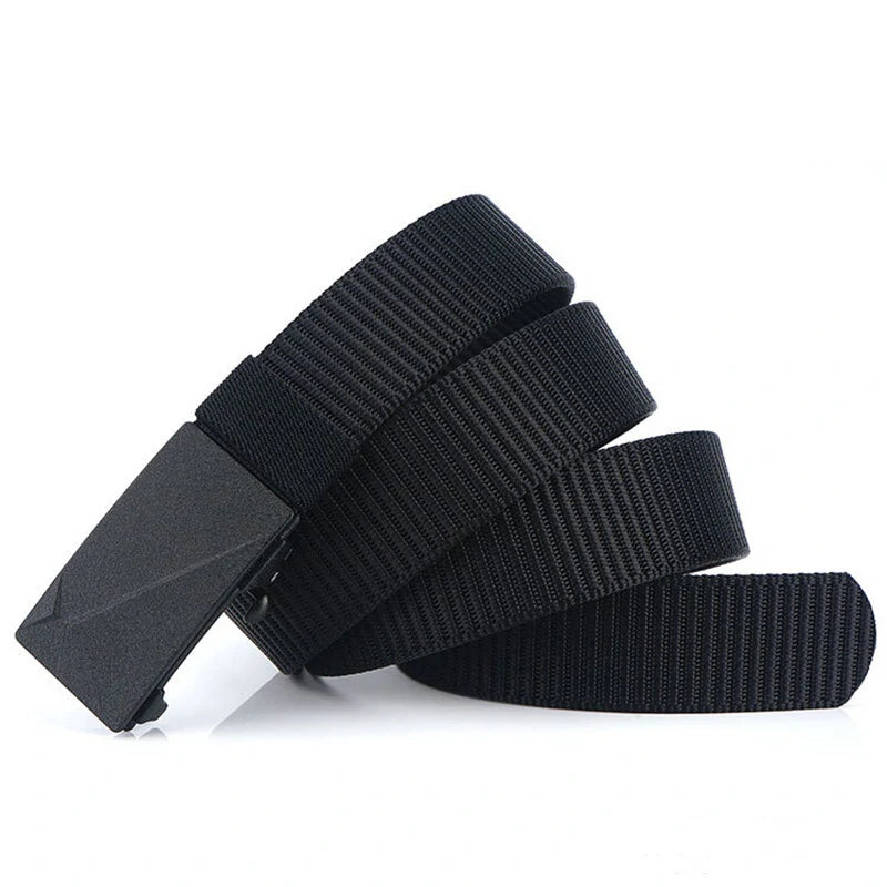 ENNIU 125cm Men's Tactical Nylon Belt Adjustable Wear-resistant  Elastic Waist Belt Buckle Belt Casual Sports Belts