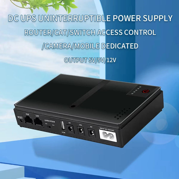 DC1018p DC1036p 5V/9V/12V Large Capacity UPS For Router Mini UPS Uninterrupted Power Supply DC1018p/DC1036p Ion Backup Battery