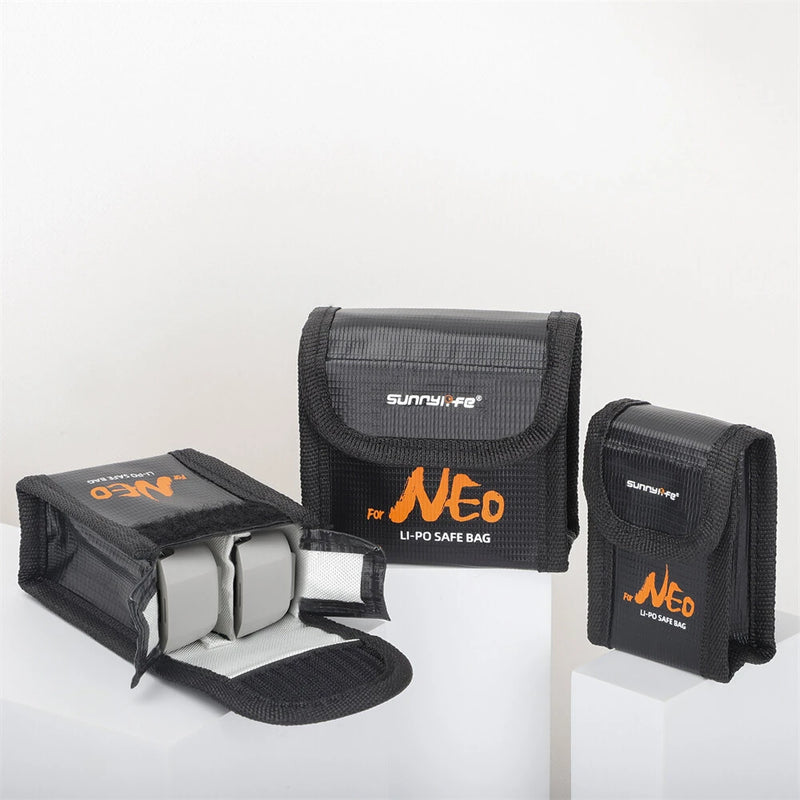 Sunnylife LiPo Battery Safety Storage Explosion-Proof Flame Retardant Protective Bag Suitable for DJI NEO Batteries