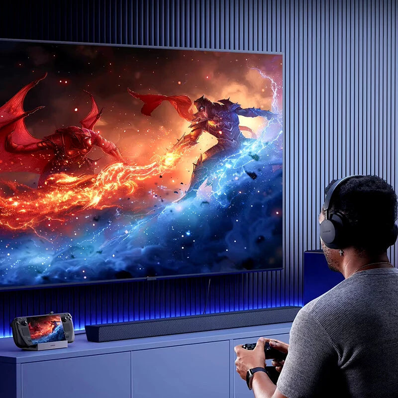 UGreen 9-in-1 Type-C Steam Deck Dock USB Adapter with USB2.0*2 / USB-C3.2 / USB-A 3.2 / PD100W Type-C / HD / RJ45 / SD / TF Card Reader Slot Multi-ports Hub Splitter Compatible with Steam Deck ROG Ally LEGION Go for iPhone 16 Pro/Pro Max