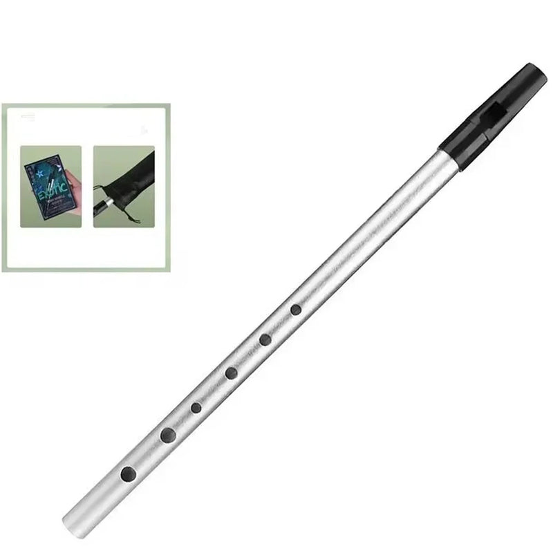 Irish Whistle Note C / D Aluminum Alloy with Teaching Materials