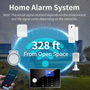 SmartHome GSM WiFi Wireless Alarm System Anti-tamper Real-time Alerts Tuya APP Remote Control 328 ft Range Smart House Wireless Security Alarm