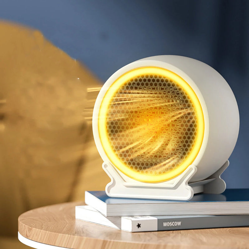 220-240V Mini Heater Desktop Small Heater for Home Office 1200W Portable Electric Heater Low Noise Dual-Speed Adjustment