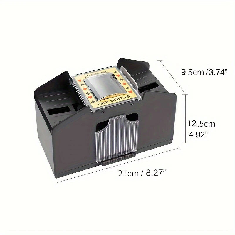 2/4/6 Decks Automatic Poker Card Shuffler for Tabletop Games Automatic Card Shuffler Automatic Playing Cards Shuffler Mixer Games Poker Sorter Machine Dispenser for Travel Home