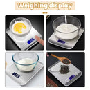 Comfook High Precision Kitchen Scale LCD Electronic Measuring Digital Display 10kg Portable Baking Scales Milk Coffee bean Weight Tools