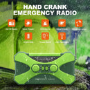 10000mAh Emergency Flashlight Torch Power Bank Solar Radio with Flashlight Aste Solar Hand Crank USB AM FM NOAA Weather Radios Home Outdoor Emergency Equipment