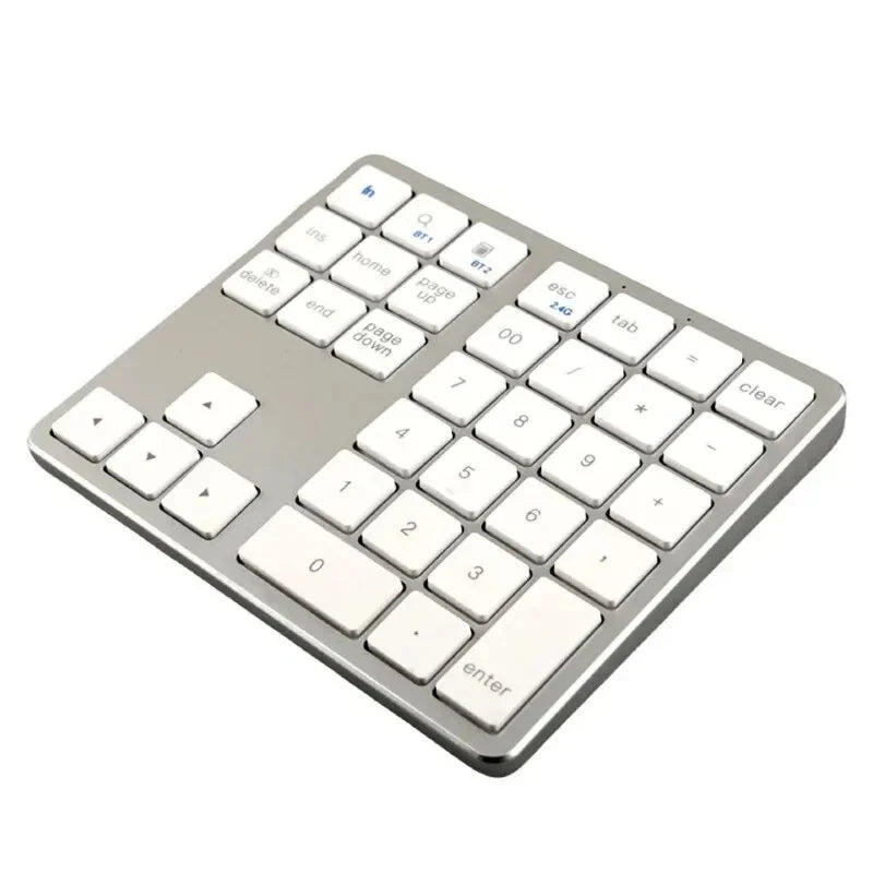 2.4G/bluetooth Numeric Keyboard 35-keys Super Thin Wireless Numpad USB Rechargeable Numeric Keypad for iOS Android Window Digital Keyboard