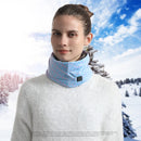 TENGOO USB Charging Electric Heated Neck Scarf 3 Gears Adjustable Intelligent Winter Warm Neckerchief Plush Collar for Men Women