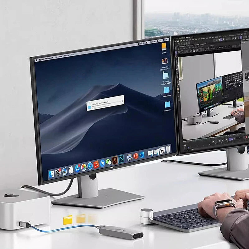 ORICO 8TB USB4 40Gbps Enclosure with Cooling Fan PCIe4.0 NVME Enclosure Aluminum Compatible Thunderbolt 3/4 for Mac PC Computer