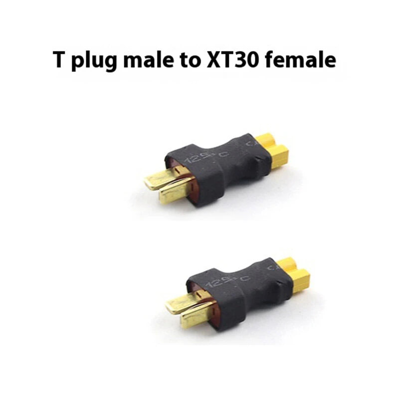 2pcs RC XT60 Male To Deans Plug Female T Connector Adapter for Remote Control Vehicles and Toys