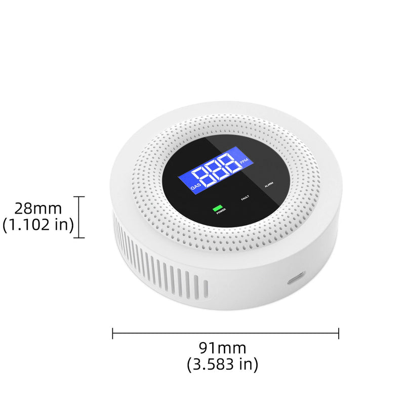 Wifi Natural Gas Leak Detector Alarm Security Protection Smart Home 433MHz Wireless Gas Leakage Sensor Fire Safety Detector Works With Tuya