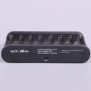 ISDT A8 Air Battery Charger 8 Bay AA AAA Smart Battery Charger Max 27W Wireless Operation for Rechargeable 10500 12500 Ni-MH/CD LiHv LiFePO4 Battery USB C Input