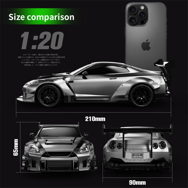 SZRC 080 RTR 1/20 2.4G 4WD Drift RC Car Mini Race LED Light High Speed Racing On-Road Full Proportional Classic Retro Electric Remote Radio Control Vehicles Model Toys